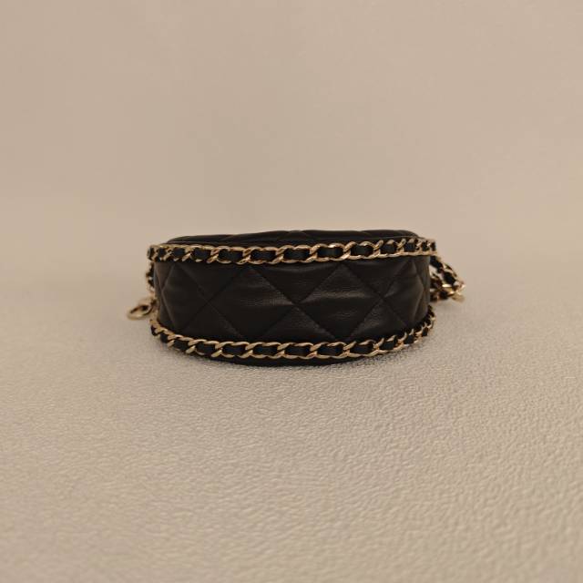 Chanel Crossbody Bag 23p Black Lambskin Mini 13.5 × 5 × 9.5 cm — cover view 3 of 4