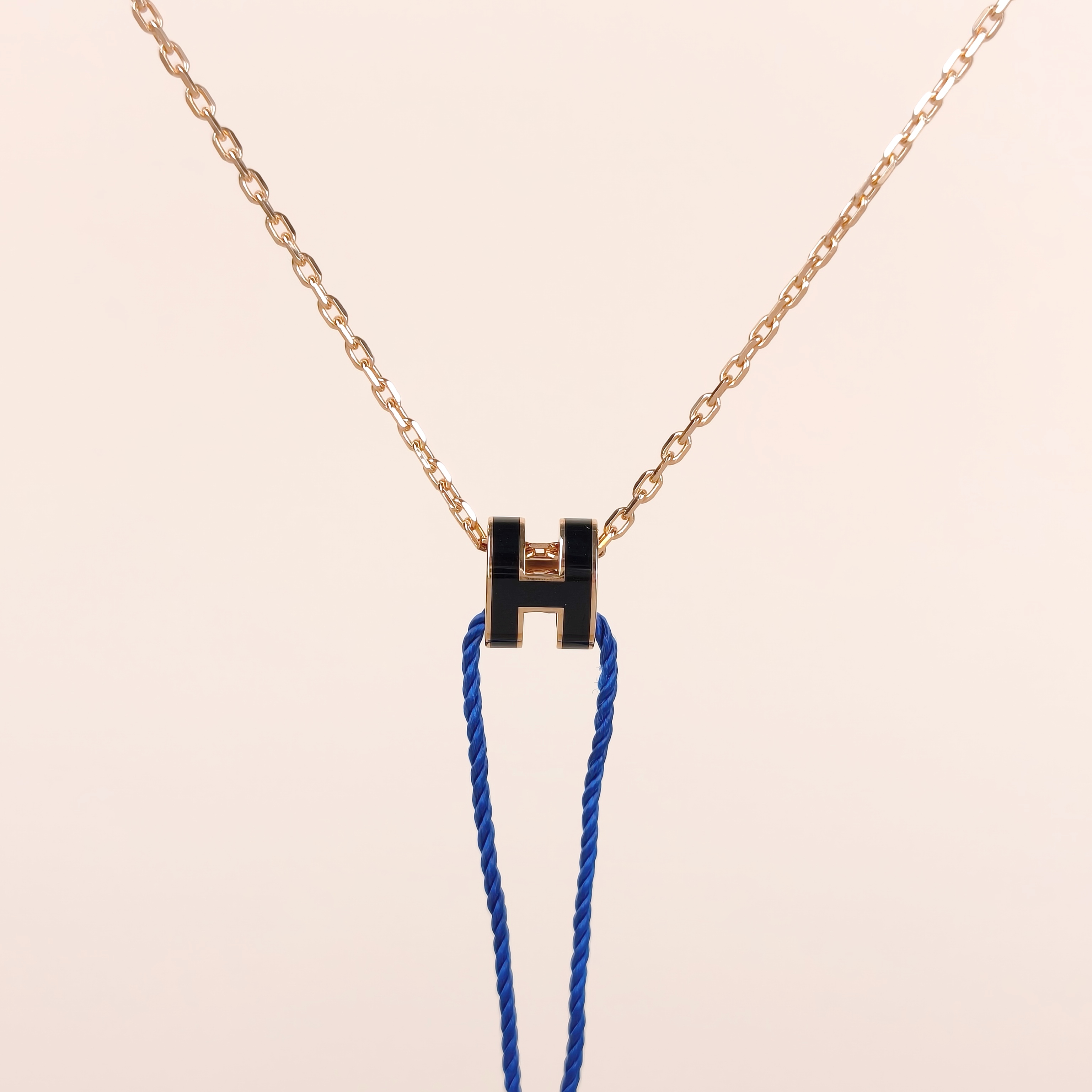 Hermès Necklace Pop HN ecklace Black Mini 39cm