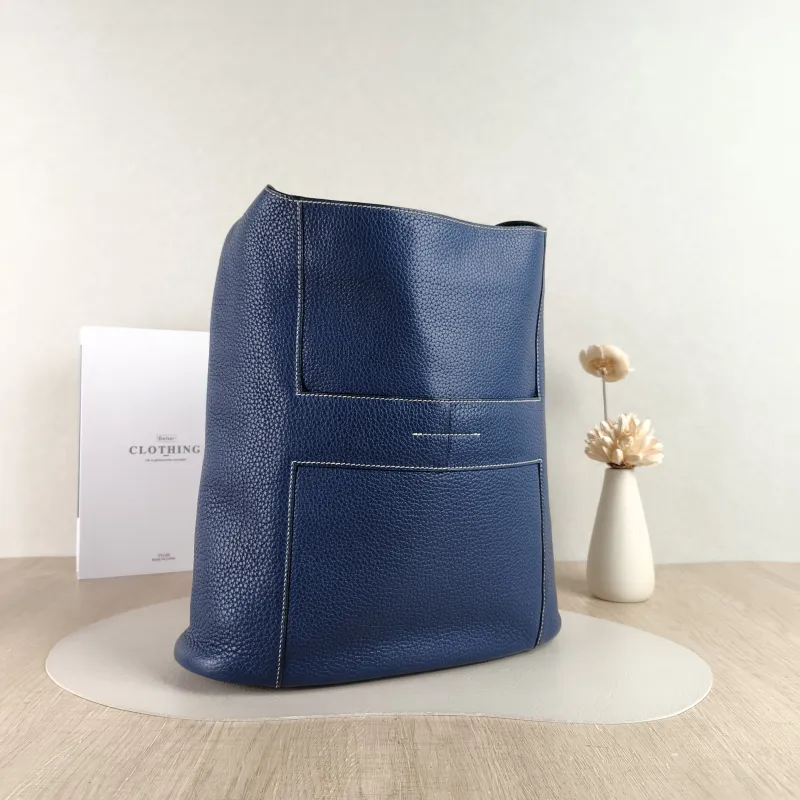 Hermès Shoulder Bag Shoulder Bag Blue TC Calfskin One Size 31 × 11 × 33 cm N — cover view 4 of 4