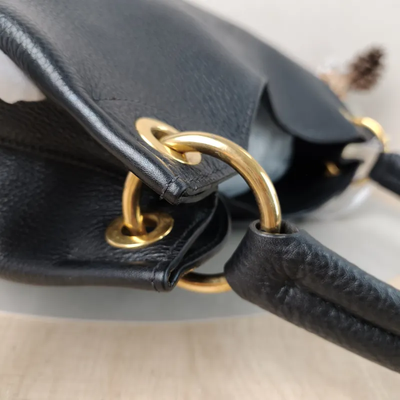 PRADA Shoulder Bag Hobo Shoulder Bag Black Calfskin One Size32 × 15 × 31 cm — detail view 13 of 13