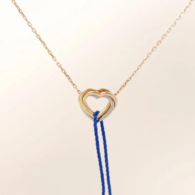 CARTIER Necklace Trinity 18KW hite Gold Yellow Gold Rose Gold One Size 41cm