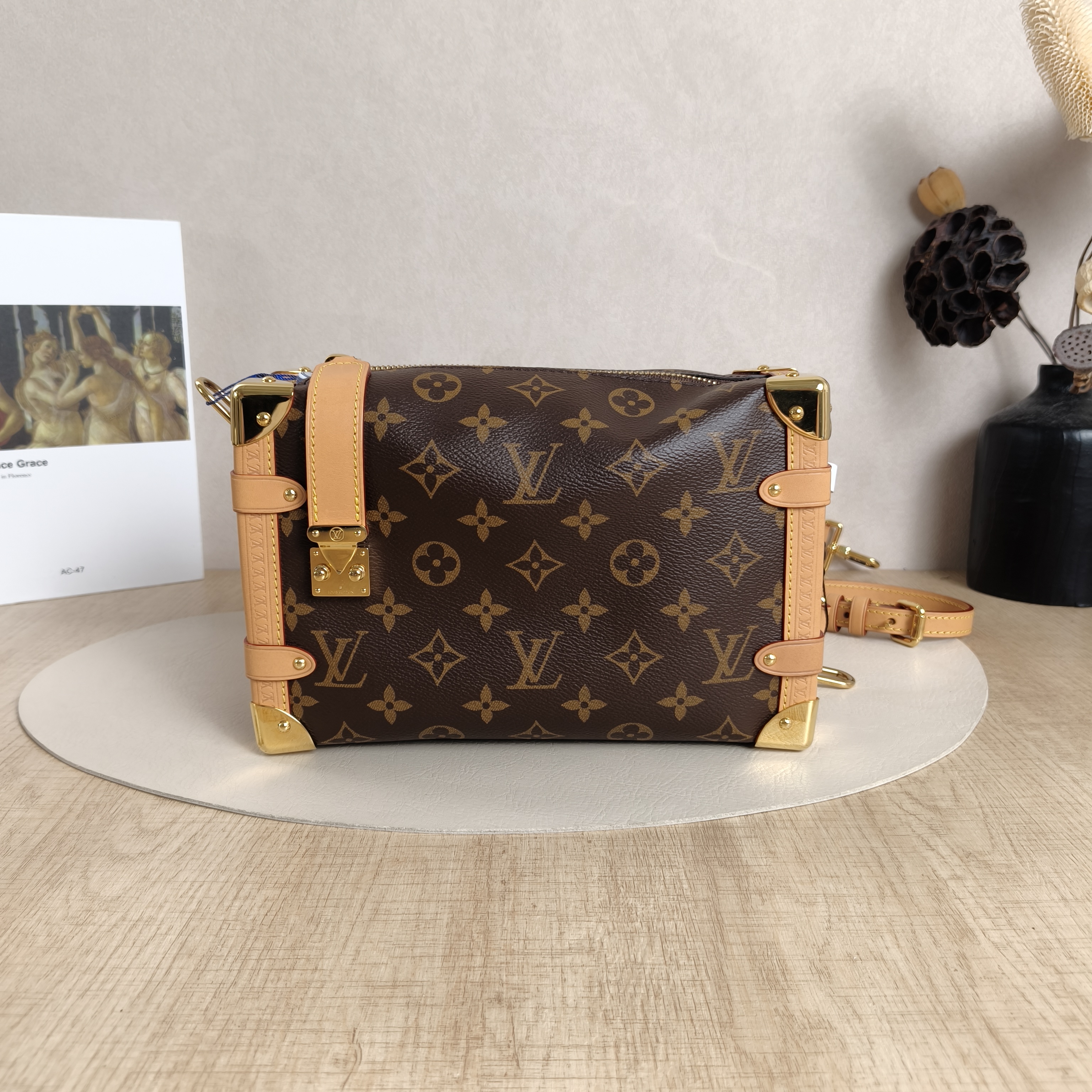Louis Vuitton Crossbody Bag Side Trunk Box Monogram PVC Medium23.5 × 8.5 × 16 cm