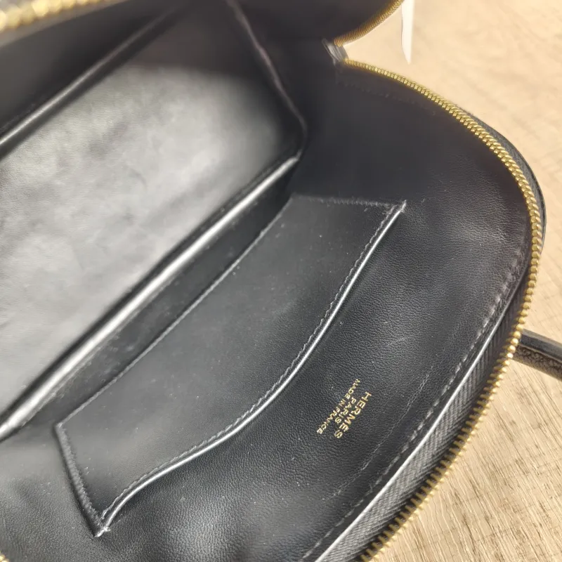 Hermès Crossbody Bag Bolide 1923 Top Handle Bag Black Lambskin Mini 18 × 8 × 15 cm K — detail view 11 of 11