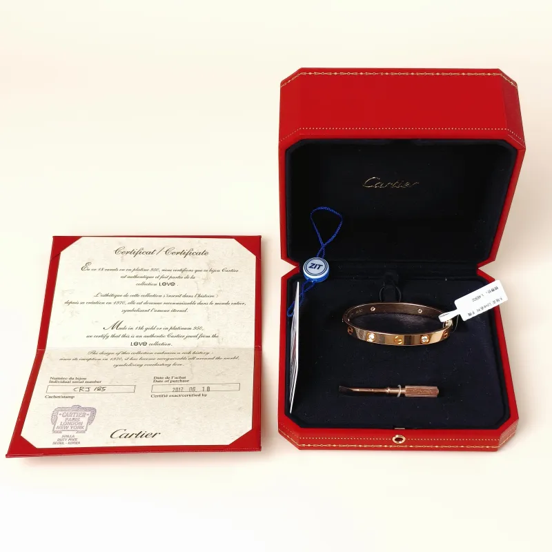 CARTIER Bangle Love Collection Bangle Rose Gold 18KR ose Gold Edition 16 — cover view 8 of 10