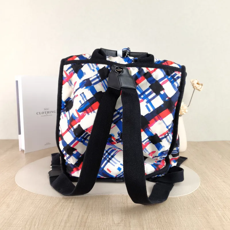 Chanel Backpack Backpack Colorblock Nylon One Size 30 × 15 × 35 cm 22 — cover view 5 of 5