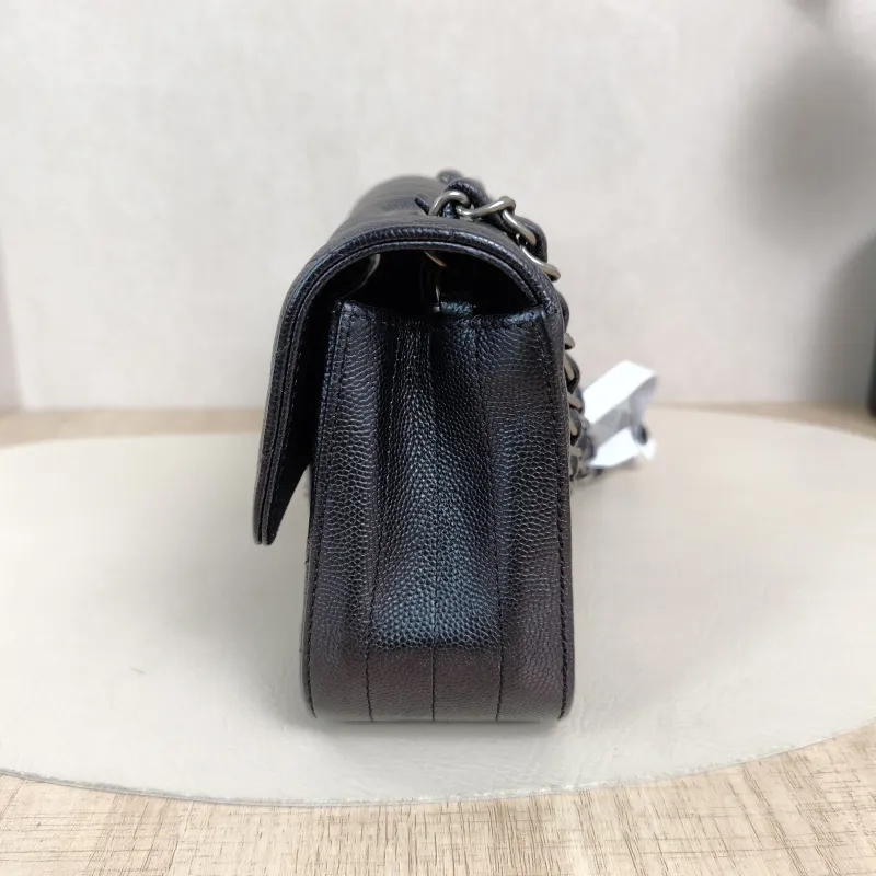 Chanel Crossbody Bag Classic Flap Large Mini CF Mini Black V Grained Calfskin mini20 × 6 × 12 cm — detail view 12 of 14