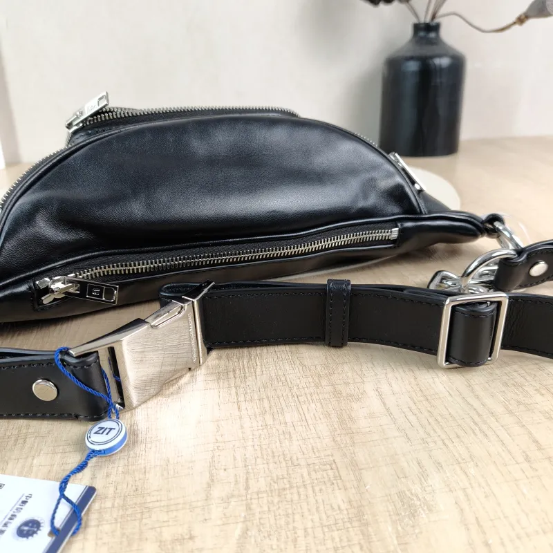 Alexander Wang Belt Bag Attica Collection Belt Bag Black Lambskin One Size33 × 8 × 12 cm — detail view 7 of 9