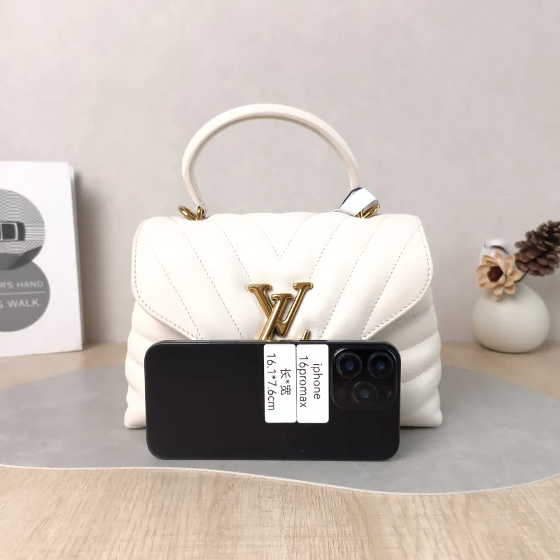 Louis Vuitton Crossbody Bag New Wave Hold Me Top Handle Bag White Calfskin One Size 23 × 10 × 15 cm — cover view 5 of 5