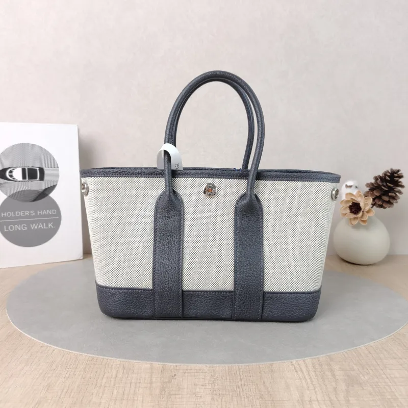Hermès Top Handle Bag Neo Garden 23 Mini Beige · Canvas · Negonda Calfskinmini23 × 10 × 16 cm — cover view 2 of 6