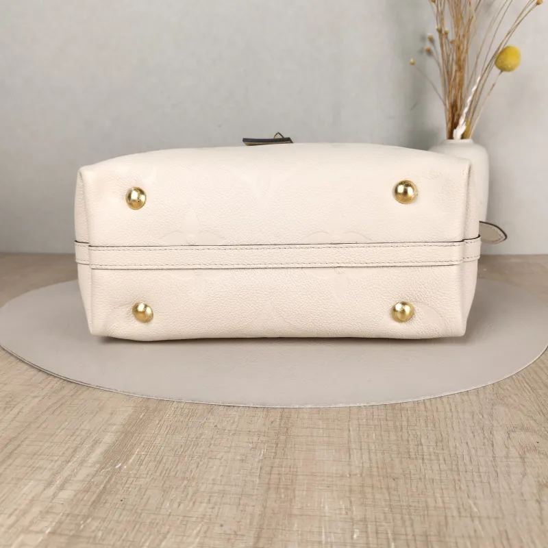 Louis Vuitton Crossbody Bag Carryall White Calfskin Small 29.5 × 12 × 24 cm — cover view 3 of 5