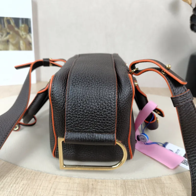 DELVAUX Top Handle Bag Cool Box Box Shoulder Bag Colorblock Calfskinmini21 × 11 × 13 cm — detail view 10 of 11