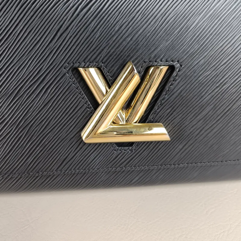 Louis Vuitton Crossbody Bag Crafty Twist Black · White Epi Embossed Calfskin Medium 23 × 9.5 × 17 cm — detail view 9 of 11