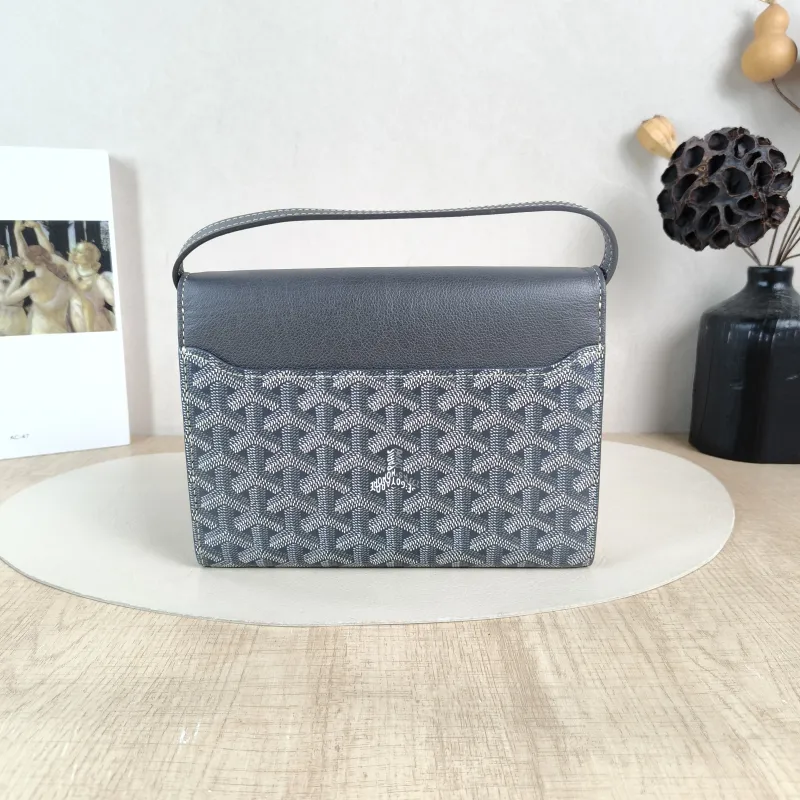 GOYARD Crossbody Bag Chypre Crossbody Bag Grey PVC One Size 21 × 4 × 16 cm — cover view 3 of 6