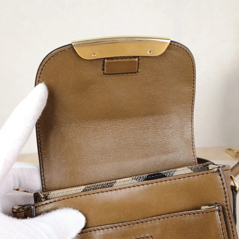 BURBERRY Crossbody Bag Crossbody Bag Calfskin One Size 15.5 × 3 × 12.5 cm — detail view 9 of 11