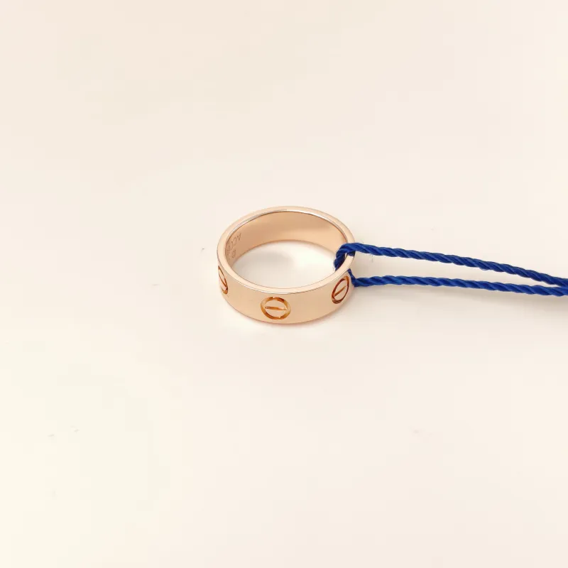 CARTIER Ring Love Collection Ring Rose Gold 18KR ose Gold Edition 51