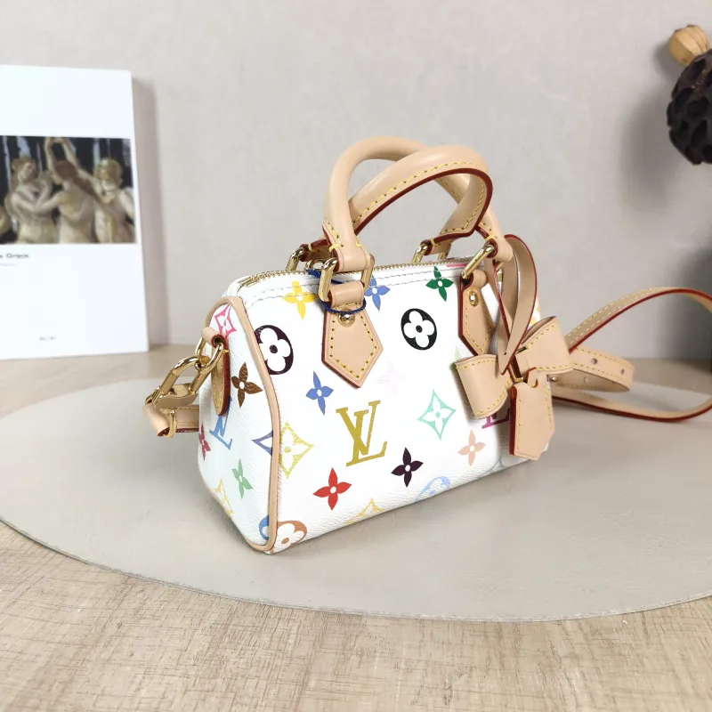 Louis Vuitton Crossbody Bag Speedy Nano Multicolore PVC nano 16 × 7.5 × 10 cm — cover view 4 of 6