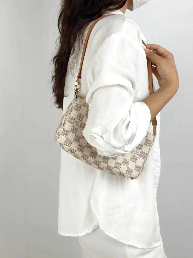 Louis Vuitton Shoulder Bag Vintage PVC Large 21 × 3 × 13 cm — on-model view 1 of 2