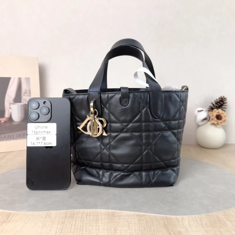 DIOR Shoulder Bag TOUJOURS Edition Black Calfskin Small 18.5 × 12 × 18.5 cm — cover view 5 of 5