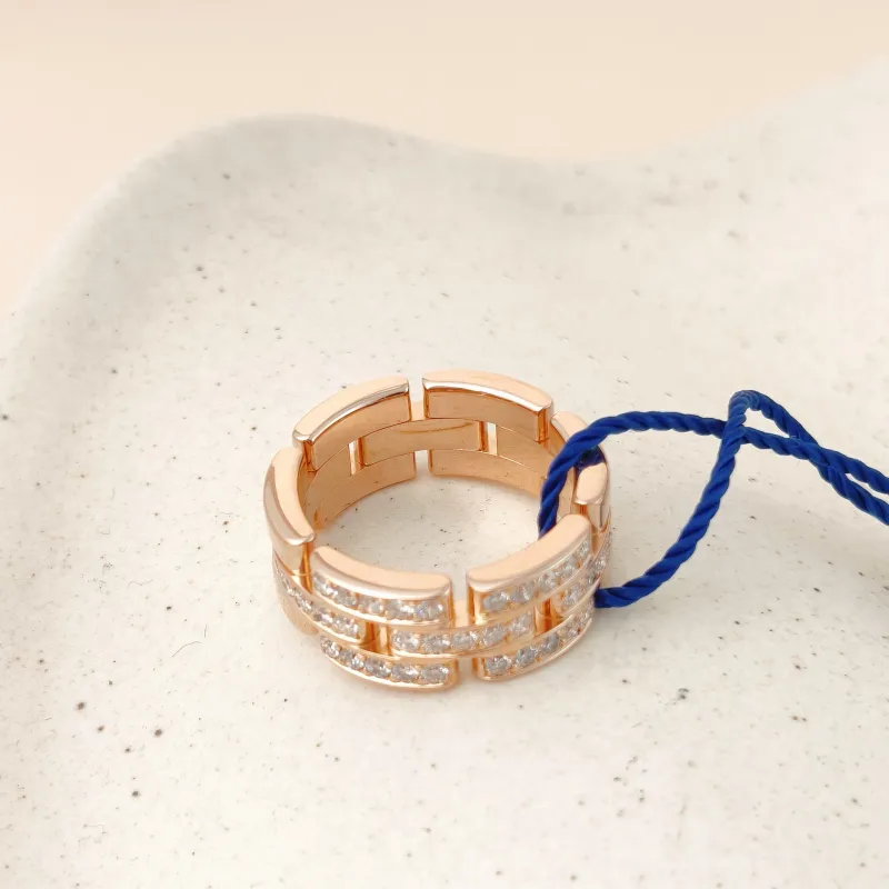 CARTIER Ring Maillon Panthère Rose Gold Diamond18KR ose Gold One Size 52 — cover view 5 of 9