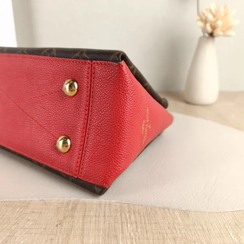 Louis Vuitton Crossbody Bag Surène BB Chain Bag Red Monogram PVC · Calfskin BB 24 × 11 × 17 cm — detail view 5 of 11