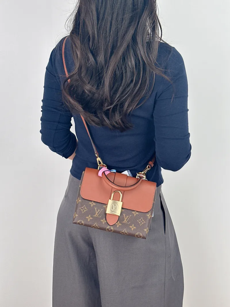 Louis Vuitton Crossbody Bag Locky BB Caramel PVC BB 20 × 7.5 × 16 cm — on-model view 1 of 2