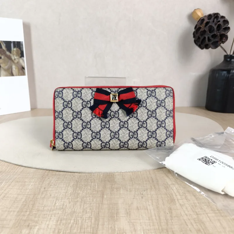 GUCCI Wallet Wallet Blue Monogram PVC 19 × 2.5 × 10 cm — cover view 3 of 5