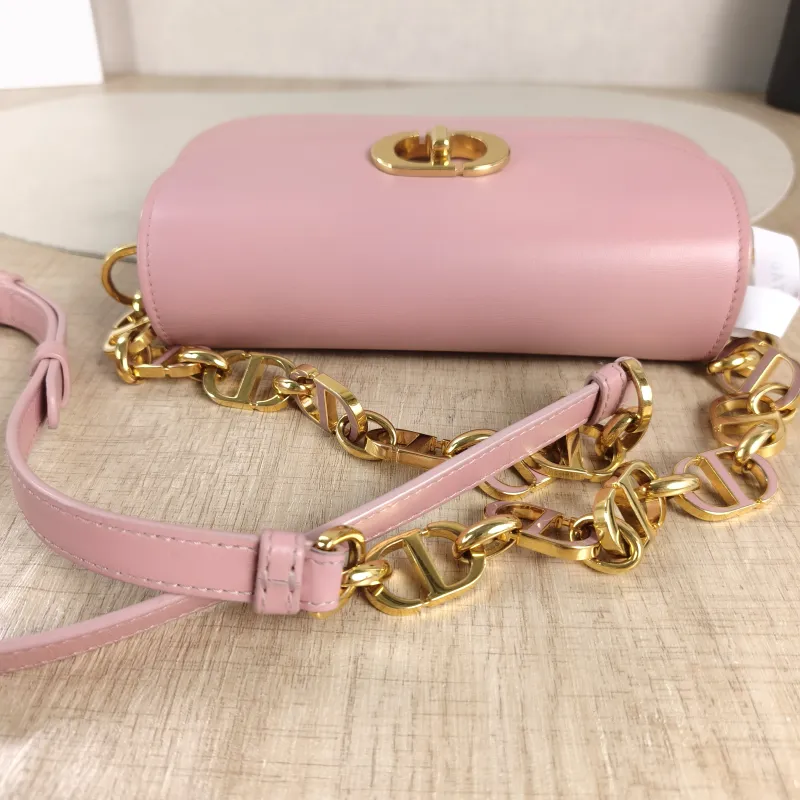 DIOR Crossbody Bag 30Montaigne 30 Avenue Pink Calfskin One Size 18 × 4.5 × 10 cm — detail view 8 of 12