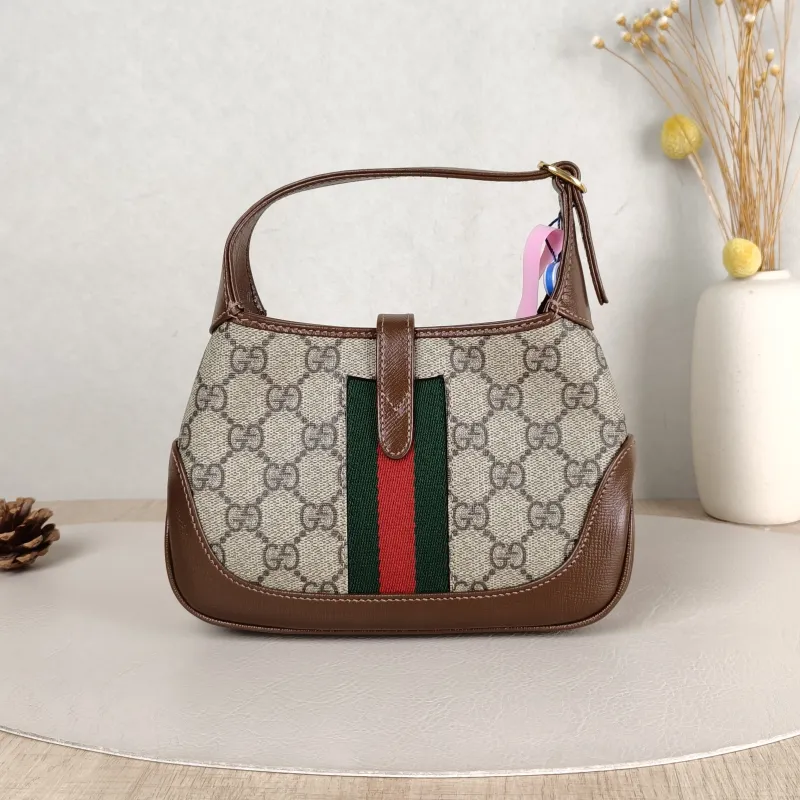 GUCCI Shoulder Bag Jackie 1961Collection Monogram PVC Mini 19 × 3 × 13 cm — cover view 3 of 5