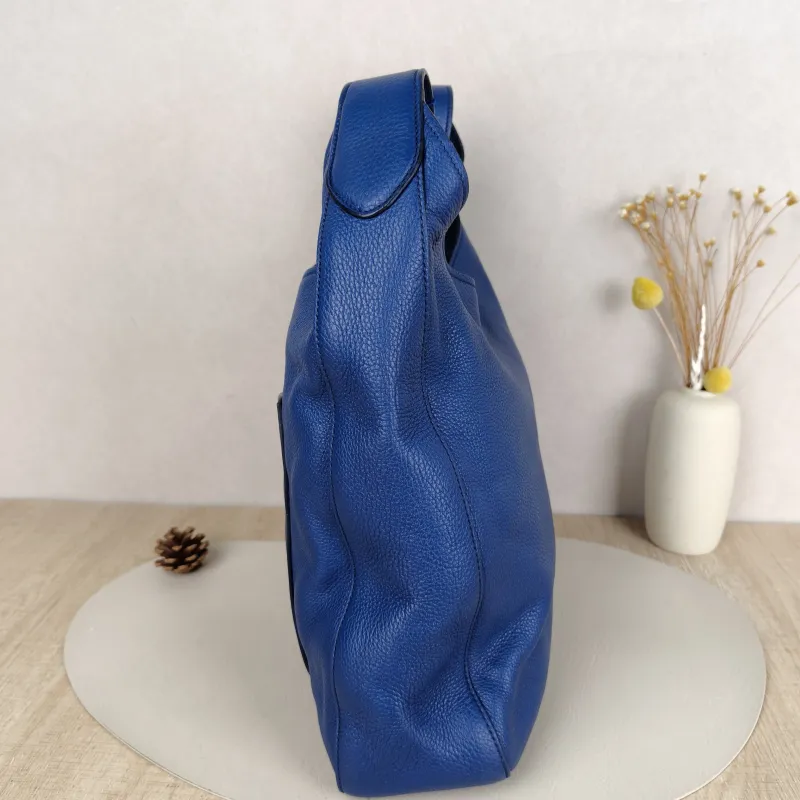 PRADA Shoulder Bag Hobo Vintage Shoulder Bag Navy Calfskin One Size35 × 9 × 36 cm — cover view 6 of 8