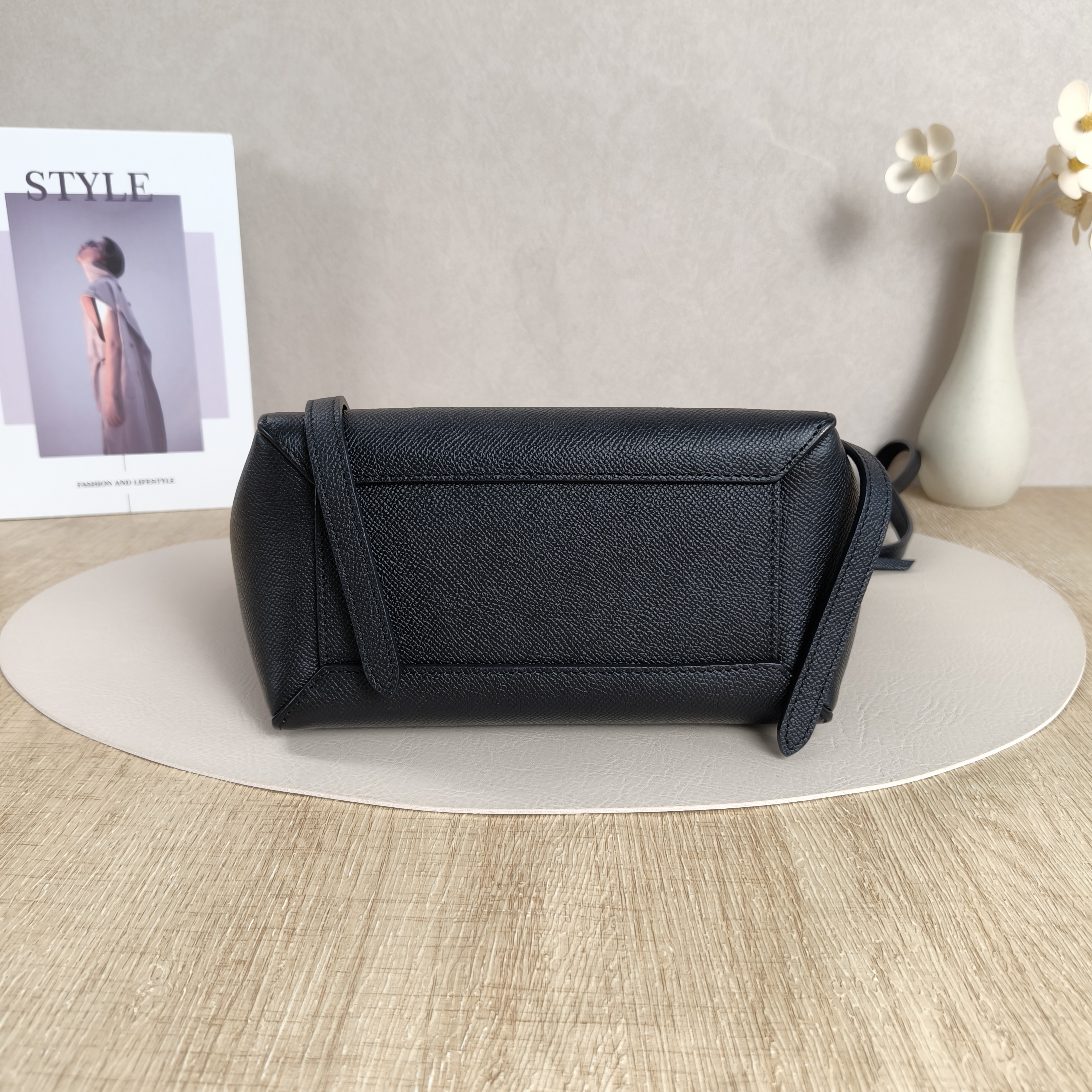 CELINE Shoulder Bag Belt Nano Black CC alfskin Small20 × 10 × 20 cm — cover view 3 of 10