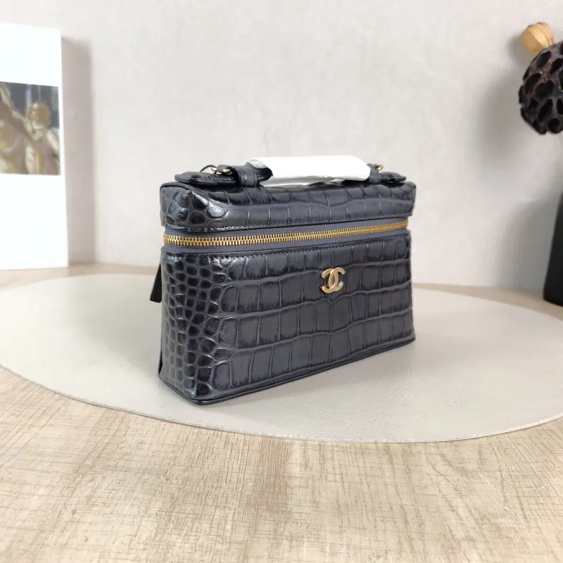 Chanel Crossbody Bag Collectionlp Top Handle Bag Dark Grey Calfskin One Size 19.5 × 5 × 17 cm — cover view 2 of 6