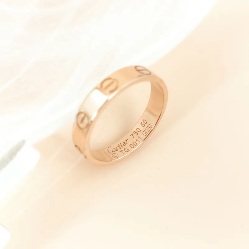 CARTIER Ring Love Rose Gold 18KR ose Gold Small 50 — cover view 3 of 7