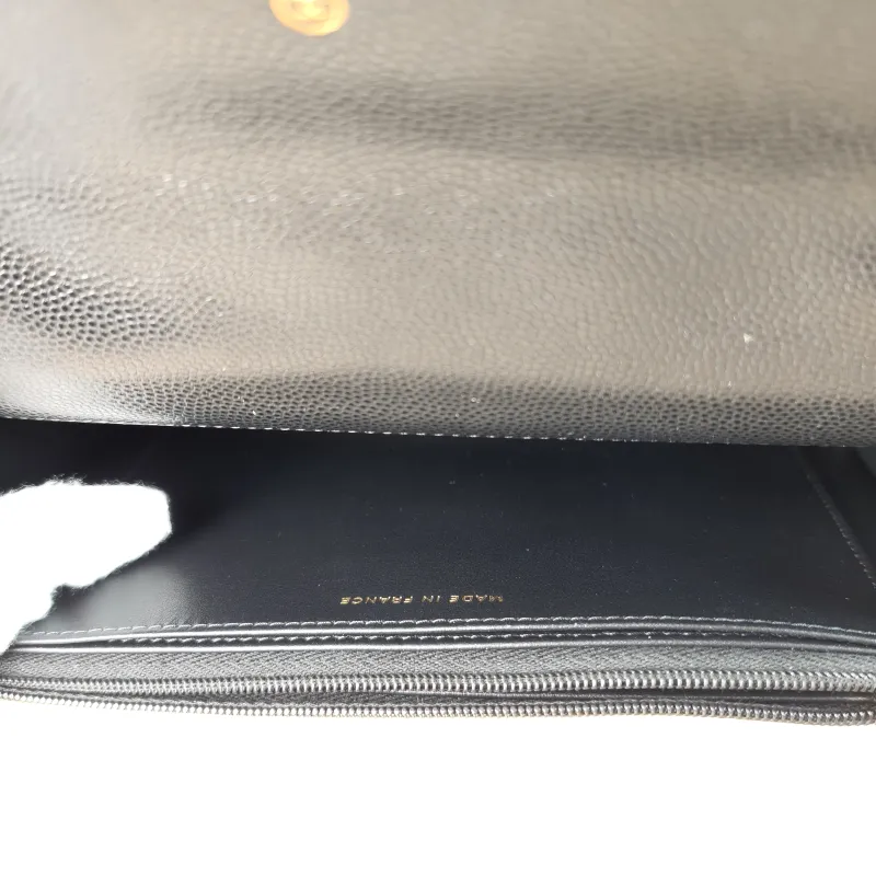 Chanel Crossbody Bag 25k woc Black Calfskin 19.2 × 3.5 × 12.3 cm — detail view 6 of 12