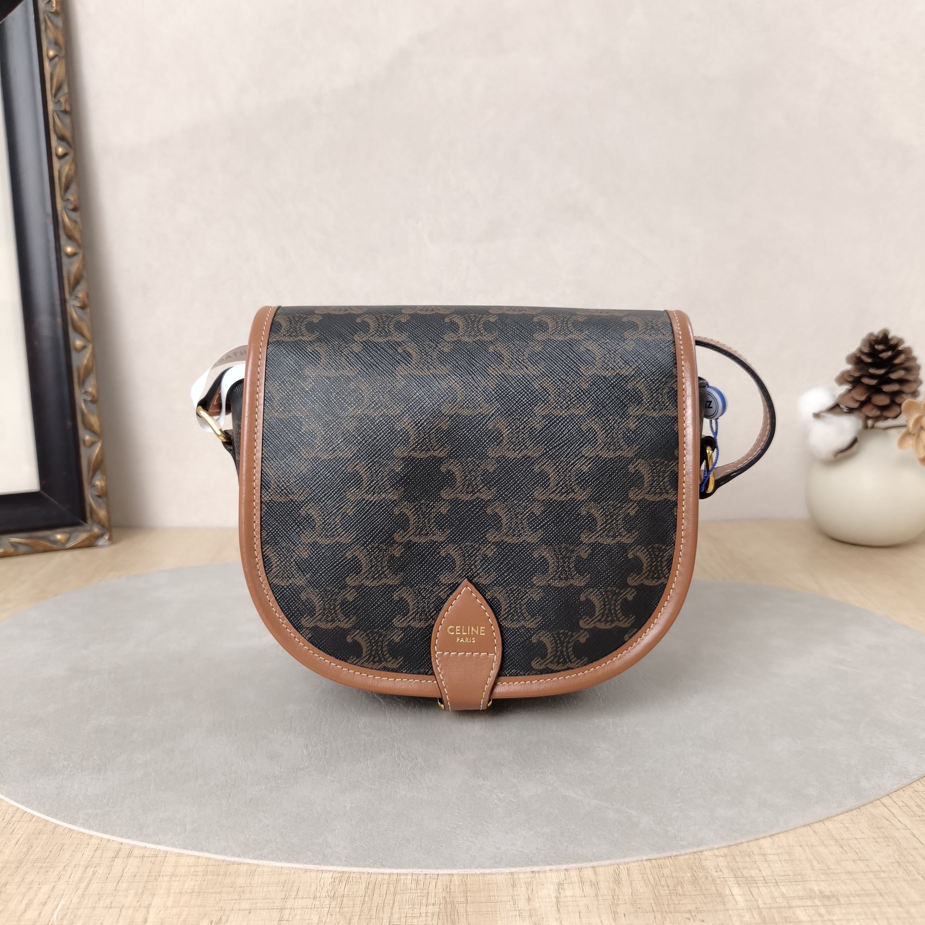 CELINE Crossbody Bag FOLCO Monogram PVC Medium18.5 × 8 × 17 cm — cover view 1 of 5