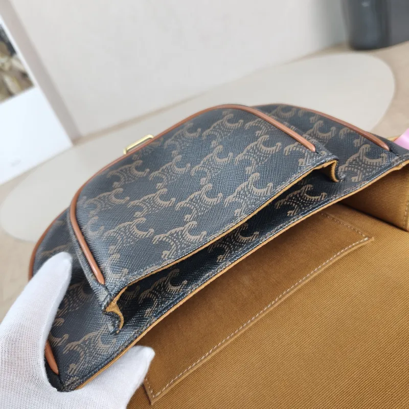 CELINE Crossbody Bag FOLCO Monogram PVC Medium 18.5 × 8 × 17 cm — detail view 11 of 12