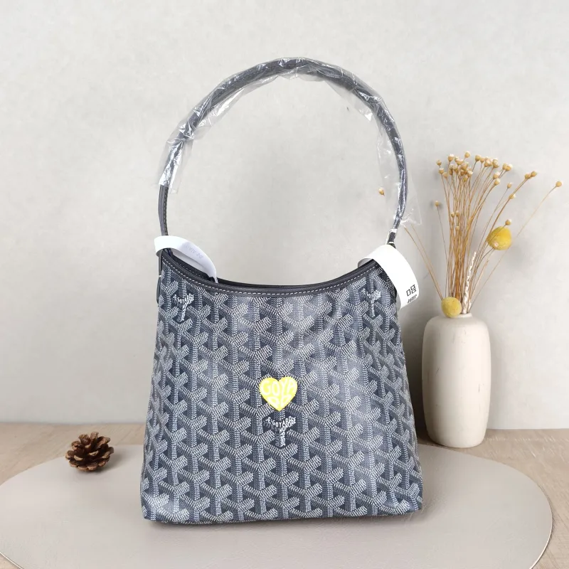 GOYARD Shoulder Bag Boheme Hobo​Grey PV Cmini29 × 11 × 18.5 cm