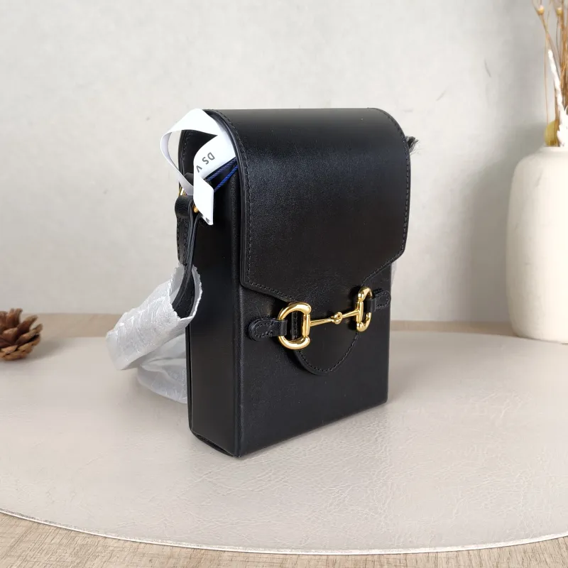 GUCCI Crossbody Bag Horsebit 1955Collection Mini Black Calfskinmini11.5 × 4 × 17 cm — cover view 6 of 6
