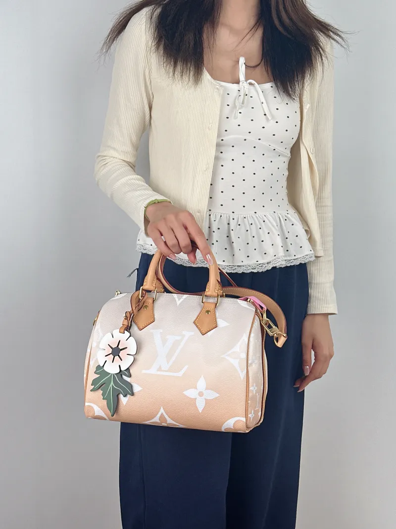 Louis Vuitton Top Handle Bag Speedy25 PVC One Size 25 × 15 × 19 cm — on-model view 3 of 3