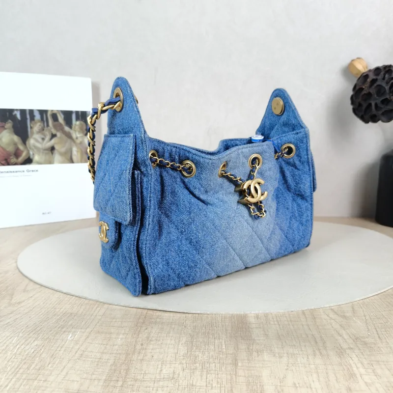 Chanel Crossbody Bag 25Bag Blue Mini 22 × 12.5 × 20 cm — cover view 3 of 6