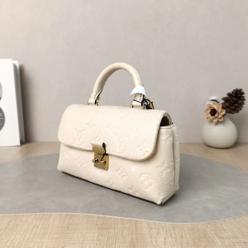 Louis Vuitton Crossbody Bag MADELEINE White Empreinte Embossed Calfskin nano 21 × 6 × 12.5 cm — cover view 5 of 6