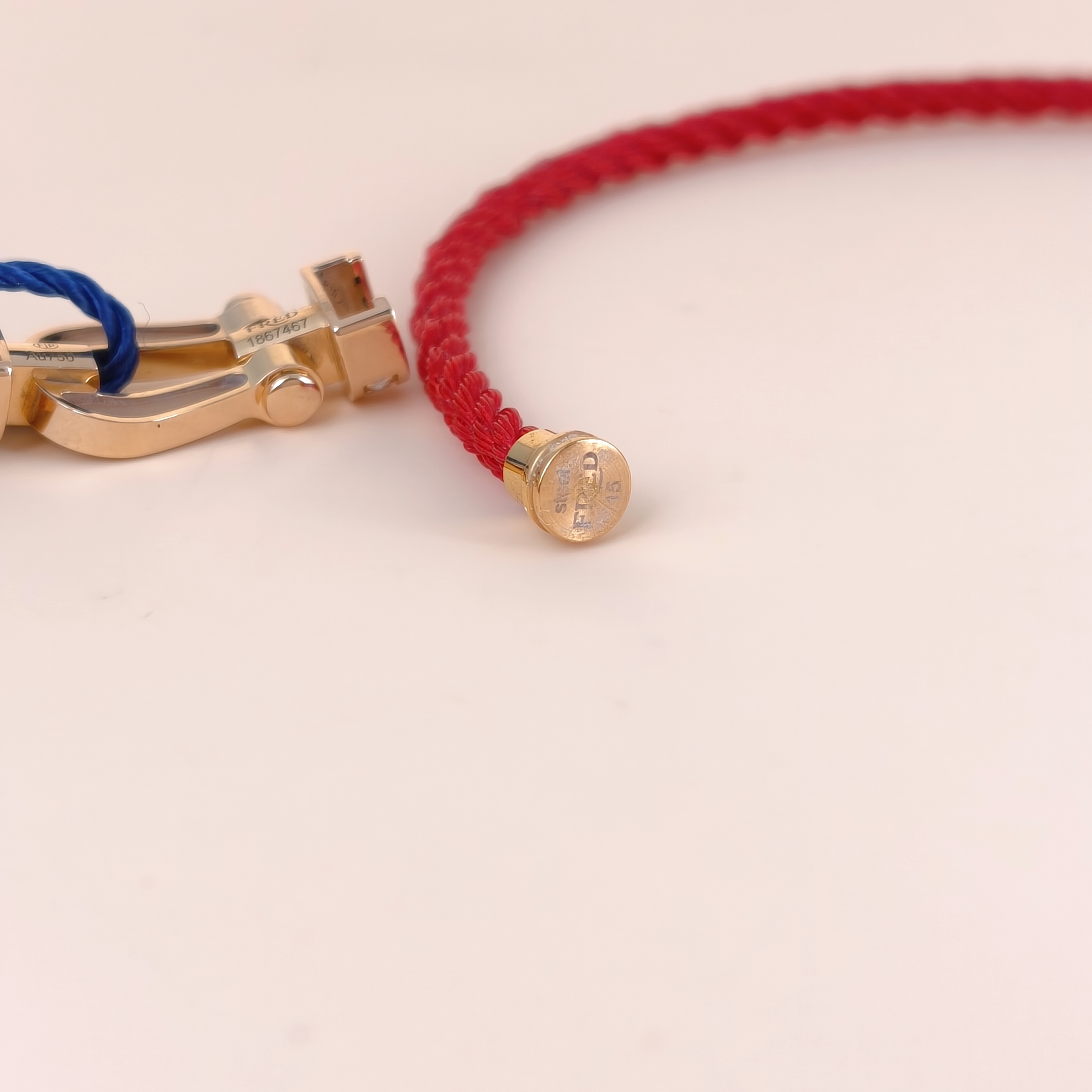 FRED Bracelet Force 10 Collection Bracelet Gold Diamond18KR ose Gold Medium2*1cm — cover view 4 of 7