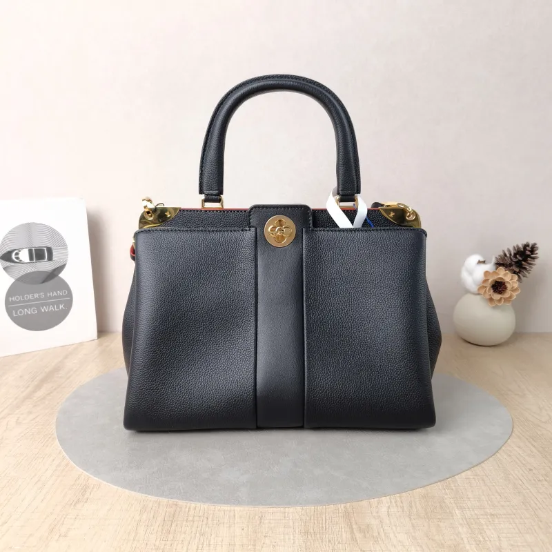 Louis Vuitton Top Handle Bag ASTRID Top Handle Bag Black Calfskin One Size31 × 15 × 22 cm