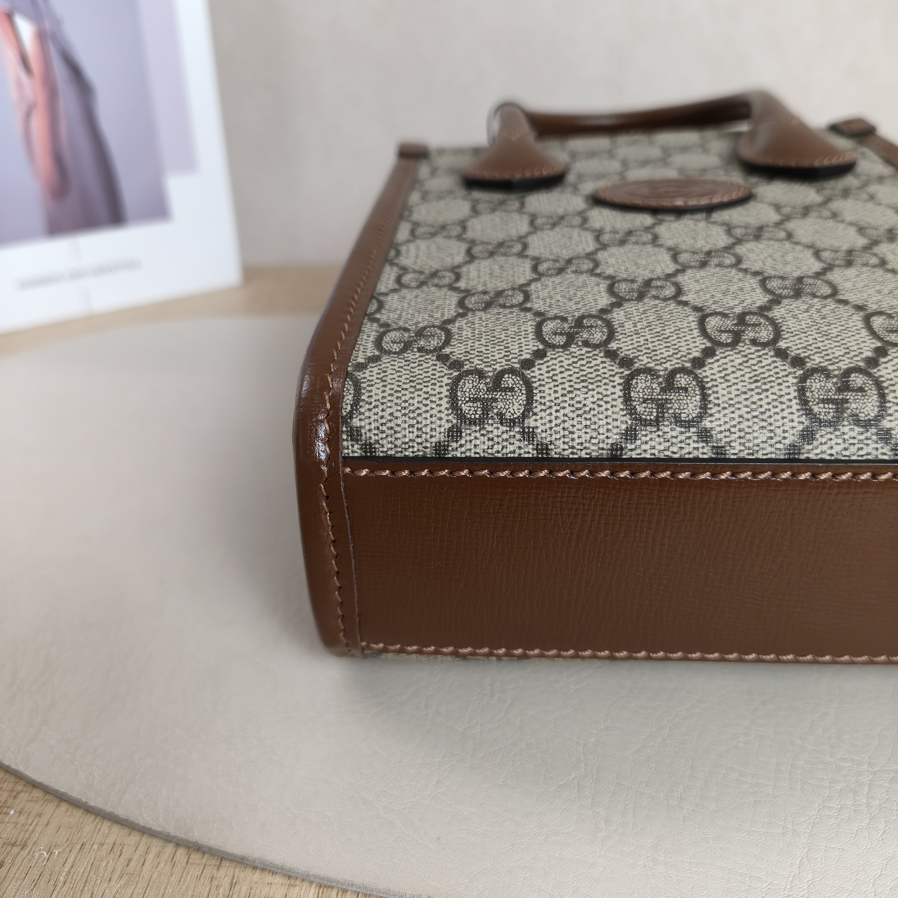 GUCCI Crossbody Bag GG Retro Collection Tote Bag Brown PV Cmini16 × 7 × 20 cm — cover view 3 of 13
