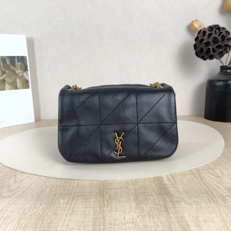 SAINT LAURENT Crossbody Bag Jamie 4.3 Chain Bag Black SL ambskinmini20 × 7 × 12 cm