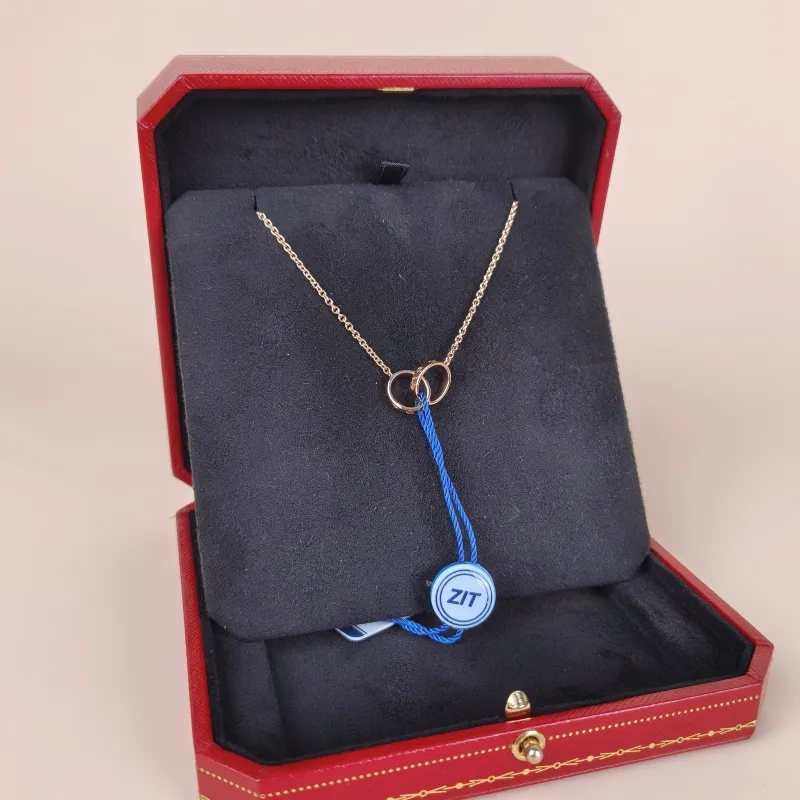 CARTIER Necklace Love Collection Pendant Rose Gold 18KR ose Gold One Size 43cm — cover view 5 of 9