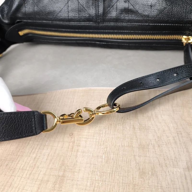 DIOR Shoulder Bag D-Journey Shoulder Bag Hobo Black Calfskin Medium 33 × 15 × 16 cm — detail view 10 of 10