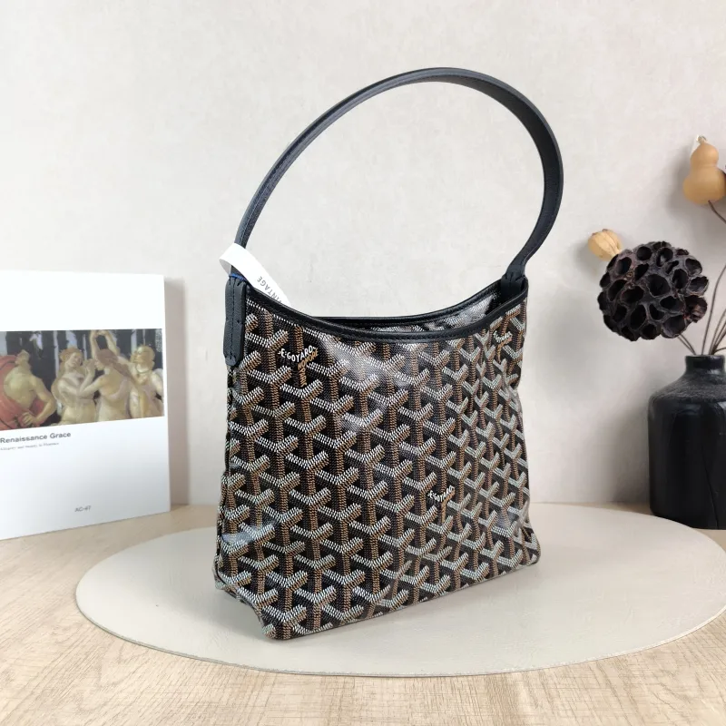 GOYARD Shoulder Bag Boheme Hobo​Black PV Cmini29 × 11 × 18.5 cm — cover view 6 of 6