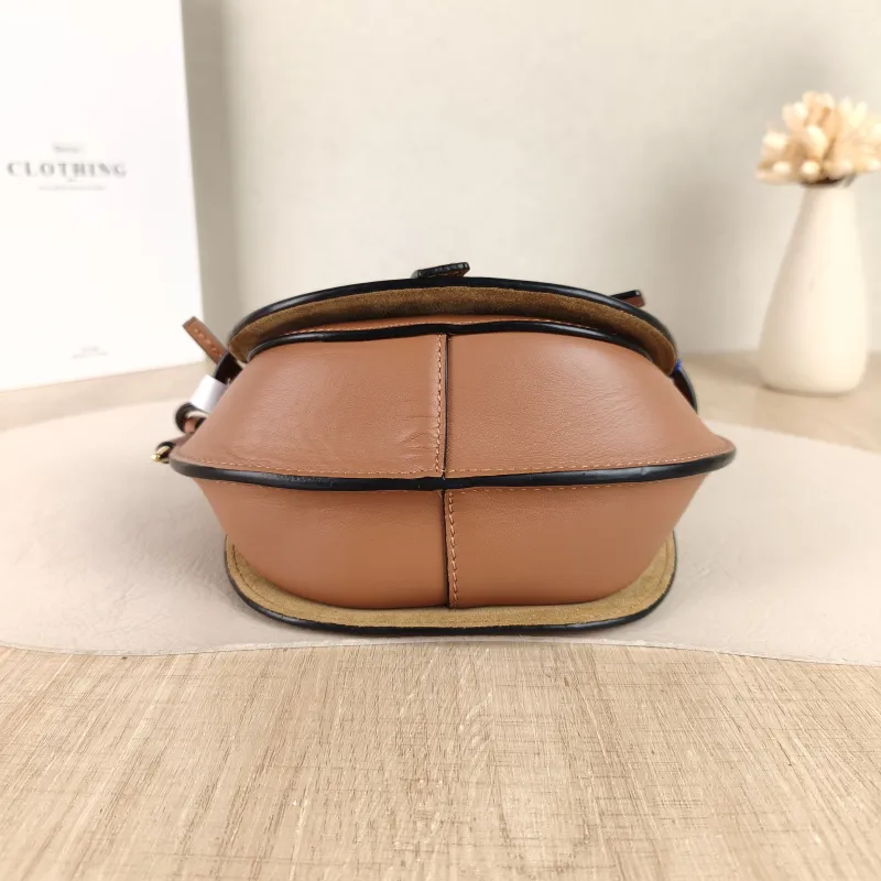 LOEWE Crossbody Bag Gate Caramel Calfskin Mini 15 × 8 × 12.5 cm — cover view 4 of 5