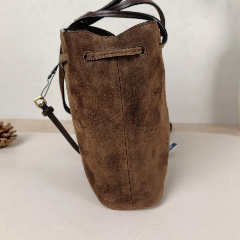 Miumiu Crossbody Bag logo Suede One Size 15 × 7 × 17 cm — detail view 6 of 11