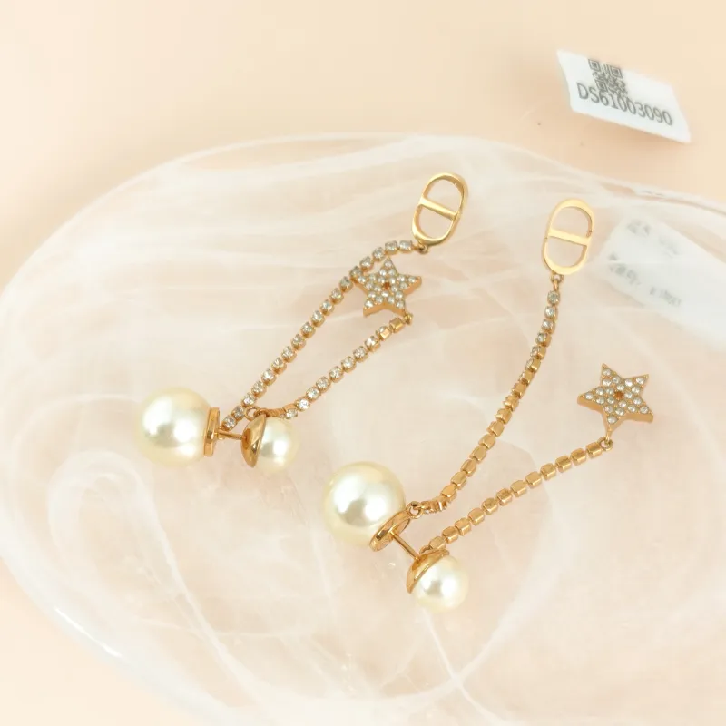 DIOR Earrings Earrings Gold One Size — cover view 5 of 7